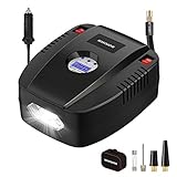 Portable Air Compressor Pump,12V 160 PSI Auto Digital Tire Inflator,The LED Light with Switch Tire Pump for Car,Bicycle,Basketball,Air Boat and Other Inflatables