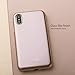 Moshi iGlaze Stylish Slim Fit Lightweight Snap-On Hybrid Drop Protection for iPhone Xs/iPhone X, Taupe Pink