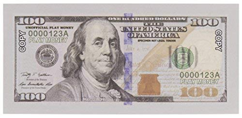 image for Budget Buddy Realisitic Pretend Play Money Set for Kids - 310 Two Side