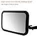 BOGZON Rear Facing Baby View Mirror - Car Back Seat Child Safety Mirror - Infant Rear-view Mirror Features 360 Adjustable Angle, Shatterproof & Wideview, Black