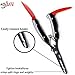 Fish Elite Blood Red Fishing Plier Multitool Stainless Steel Hook Remover Saltwater & Corrosion Resistant Gear and Equipment Professional Fisherman Multi-Tool with Protective Case