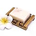 Awpeye 4 Pieces Bathroom Natural Wooden Soap Case Holder, Hand Craft Bathtub Shower Dish Accessories