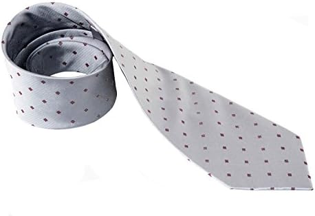 Tie man classic LANCETTI grey with fancy 100% silk B332