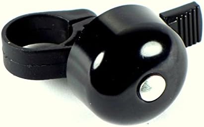 Bike Bell Mini Aluminum Black. Best for Kids Boys Girls Bicycle/Tricycle/Scooter Handlebars. Pleasant Sound - Easy to Install - Perfect Gift.