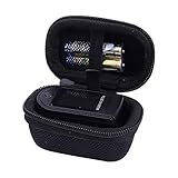 Hard Storage Case for Fingertip Pulse Oximeter fits Zacurate/Innovo Deluxe/Santamedical/Concord Sapphire Blood Oxygen Saturation Monitor by Aenllosi (Black)