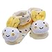YueLian Baby Newborn Indoor Slipper Socks Rabbit Booties Yellow 2.7''