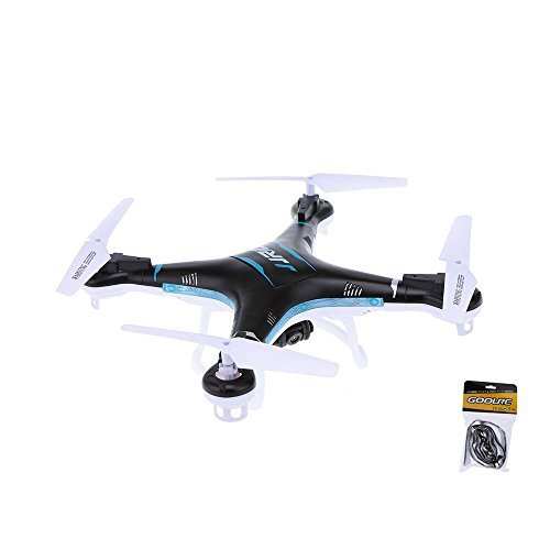 JJRC H5P 2.4G 6 Axis Gyro Headfree One Key Return 3D Roll RC Quadcopter with 2.0MP HD Camera & RC Battery Bandage