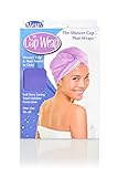 The Cap Wrap- Universal Shower Cap & Hair Towel, All-in-One. One Size Fits All