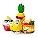 SYYISA Jumbo Squishies Slow Rising [4-Pack]: Sunglasses Pineapple, Tongue Cake, Sad Cake, and Sunglasses Boy Kawaii Soft Funny Squishy Toys - Squishys are Great Sensory Toys for Kids! Comes in Mix