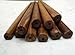 Set of 10 Wooden Hair Sticks, Six Inches Long, Stained Medium Brown, End Drilled - By Craftshowdisplays-us