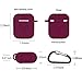 AirPods Case 7 in 1 Airpods Accessories Kits Protective Silicone Cover and Skin for Airpods Charging Case with Ear Hook Airpods Staps/Skin/Tips/Keychain Burgundy by Amasingthumb 3