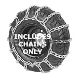 20 X 800 X 8, 20X800X8, 20 x 800 X 10, 20X800X10 Tire Chains, For Lawn Tractors, Snow Blowers, Set of Two Chains