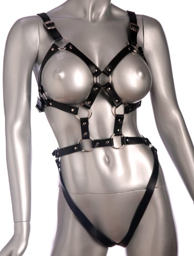 Strict Leather Women’s Leather Body Harness, Small