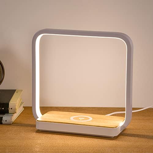 blonbar Bedside Lamp Qi Wireless Charger LED Desk Lamp with Touch