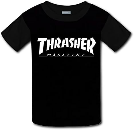 YUOP NHUOSP Children Short Sleeve Thrasher Flame 3D Kids T-Shirts Youth Summer Casual M