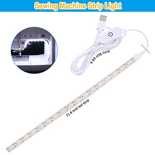 Amazing power Bright Sewing Strip Light with Touch Dimmer Cold White 6500K