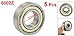 uxcell 6002ZZ 15 X 32 X 9mm Double Shielded Metal Deep Groove Ball Bearings 5 Pcs