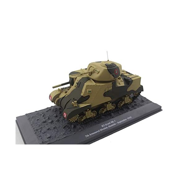 Simulation Tank Modell, Legierungsbehälter Britisch M3 Medium Panzer Modell Dekoration Militärische Souvenirsammlung… – Bild 5