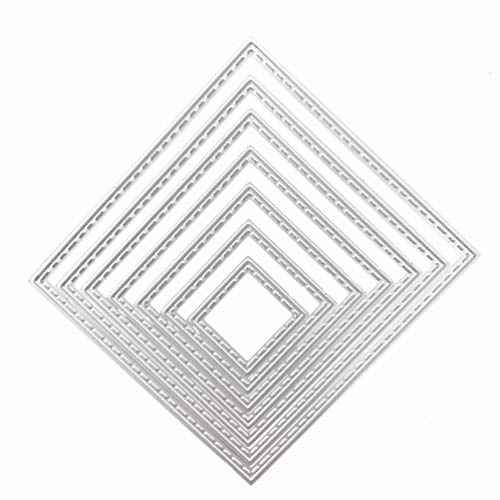 Metal Cutting Dies Shape Embossing Stencil for Scrapbooking, Card Making, Invitation Card, Birthday Card, DIY Craft (Square)