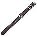 2pc 22mm Nato Ss Nylon Striped Blue/red , Brown Leather with Silver Clasp Replacement Watch Strap Band