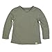 Burt's Bees Baby Baby Boys' T-Shirt, Long Sleeve V-Neck and Crewneck Tees, 100% Organic Cotton, Dried Leaf, 6-9 Months