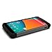 Nexus 5 Case, MagicMobile [Dual Armor Series] Hybrid Impact Resistant Google Nexus 5 Shockproof Tough Case Rugged Hard Plastic + Rubber Silicone Skin Protective Case for LG Nexus 5 - Black / Gray