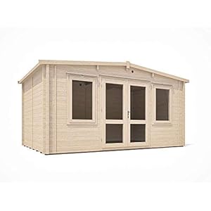 Insulated Garden Log Cabin 4m X 3m Astonshedsuk