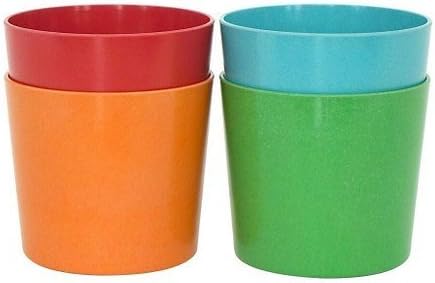 New Domineco by Ekobo 8oz Bamboo Cup Set of 4