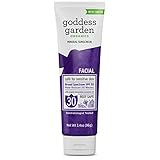 Goddess Garden Facial SPF 30 Natural Sunscreen, Lotion, 3.4-Ounce