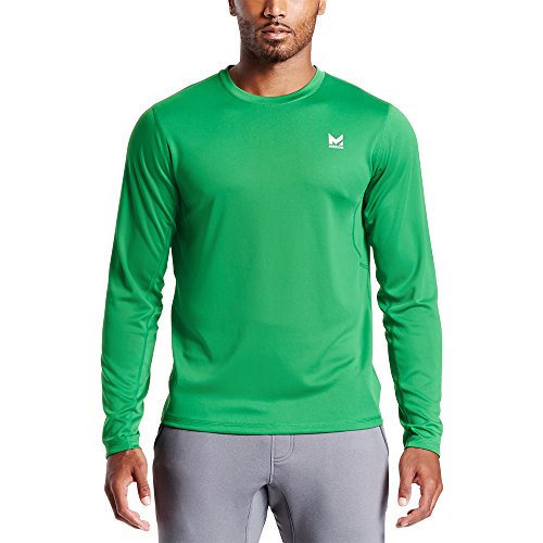 Mission Men's VaporActive Alpha Long Sleeve Athletic Shirt, Forest Green, Large