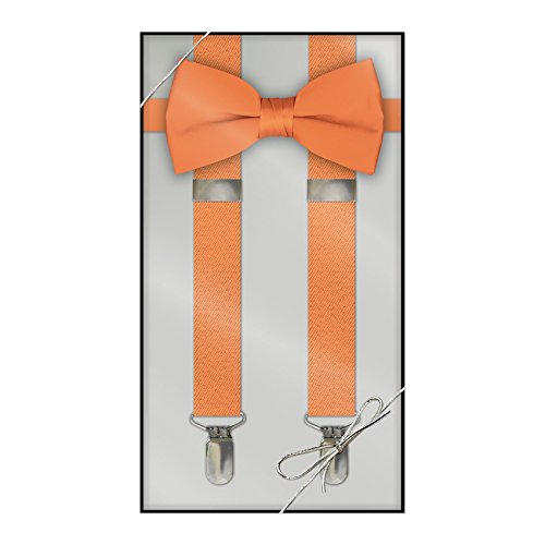 Suspender & Bow Tie Set (Kids, Orange)