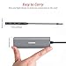 Lenovo USB C Hub, 5 In 1 Type C Adapter With 3 USB 3.0 Ports (5Gbps Transfer Speed), SD/TF Card Reader, Compatible For Type C Devices