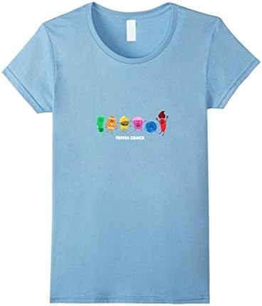 Women's Trivia Crack Jump T-Shirt Small Baby Blue