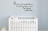 Nursery Wall Decor Quote Decal Winnie the Pooh Wall Saying 