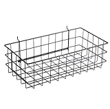 Right Arrange Pegboard Basket Size L, Black - Hooks