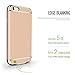 iPhone 6/6s Plus Battery Case,NUTK 3500mAh 3 in 1 Combo Protable Slim Ultra Thin Hard Luxury Extended Charging Backup Power Case Cover,Rechargeable Power Bank Charging Case for iPhone 6/6s Plus.Black