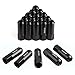 YITAMOTOR Lug Nuts 12x1.5 Acorn Black, m12x1.5 Open End Bulge Acorn Lug Nuts 2.36