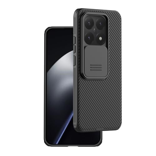 Nillkin Case Compatible for Xiaomi 15T Pro 2025 5G | Case with Slide Cover for Camera, Impact and Scratch Resistant - Black