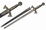 SZCO Supplies Knights Templar Rose Gold Sword