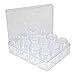 Everything Mary 12-Jar Bead Organizer – Clear Storage Box for Diamond Painting, Jewelry, Craft Beads & Small Supplies – Includes Screw-Top Jars for Diamond Art, DIY & Travel Use