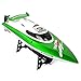 CSFLY Rc Boat 4CH 2.4Hz Remote Control Rechargeable High Speed Racing Boat(Only Works In Water) -Green