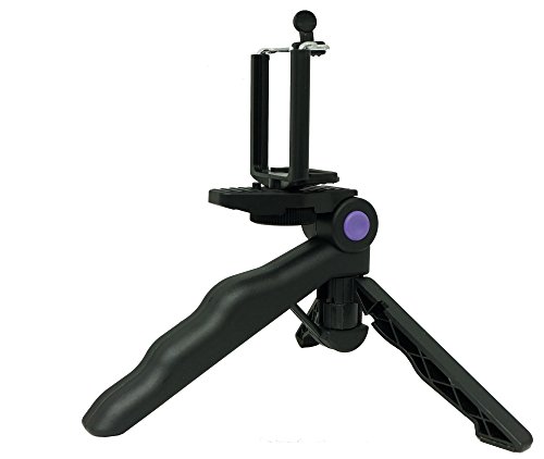 ChargerCity Selfie Photo Booth Kit w/Handheld Pistol Grip Tripod Bluetooth Remote & Smartphone holder for Apple iphone X 8 7 Plus 6s Samsung Galaxy S8 S9 Note w/Free Micro SD Memory Card Reader