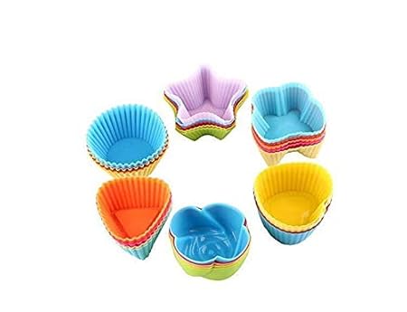 Hosaire 30 Piezas Molde Bizcocho Redondo, Corazon, Estrella ...