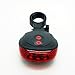 LW Bike Laser Tail Light: 2 Laser Beam 5 LED 7 Flashing Patterns