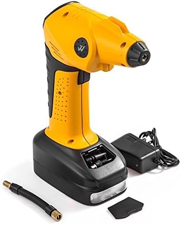 Whsin Automatic Rechargeable Cordless Tire Inflator Portable Multi-function Air Compressor with Digital LED and Built-in Power Bank