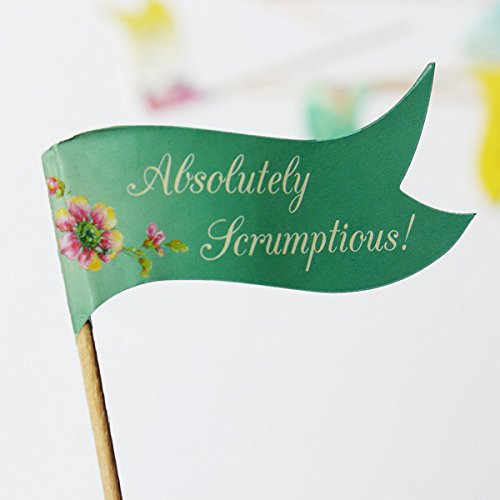 BoatShop 24 Buffet Party Food Cake Cupcake decoration Topper Picks Flags - Thumbnail 4