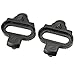WSSROGY 1 Pair Pedal Cleats 4 Screw 2 Metal Gasket Black Bike Cleats Mountain Bike Pedals Cleat Set for Shimano SPDthumb 1