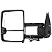 SCITOO Tow Mirrors Chrome LED Signal Lamps Towing Mirror Power Heated Pair Set fit 2003-2007 For Chevy For Silverado/For GMC For Sierra (07 Classic Models) Side Mirrors