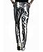 CIC Collection Men 's Metallic Shiny Jeans Silver Disco Pants,Silver,US 32 Tag size XL