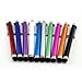 TCD Multi-Colored 10 Pack Colorful Premium Long Metal Capacitive Stylus Pens Universal Compatible with All Touch Screen Devices iPad, iPhone Galaxy Amazon Devices and More!